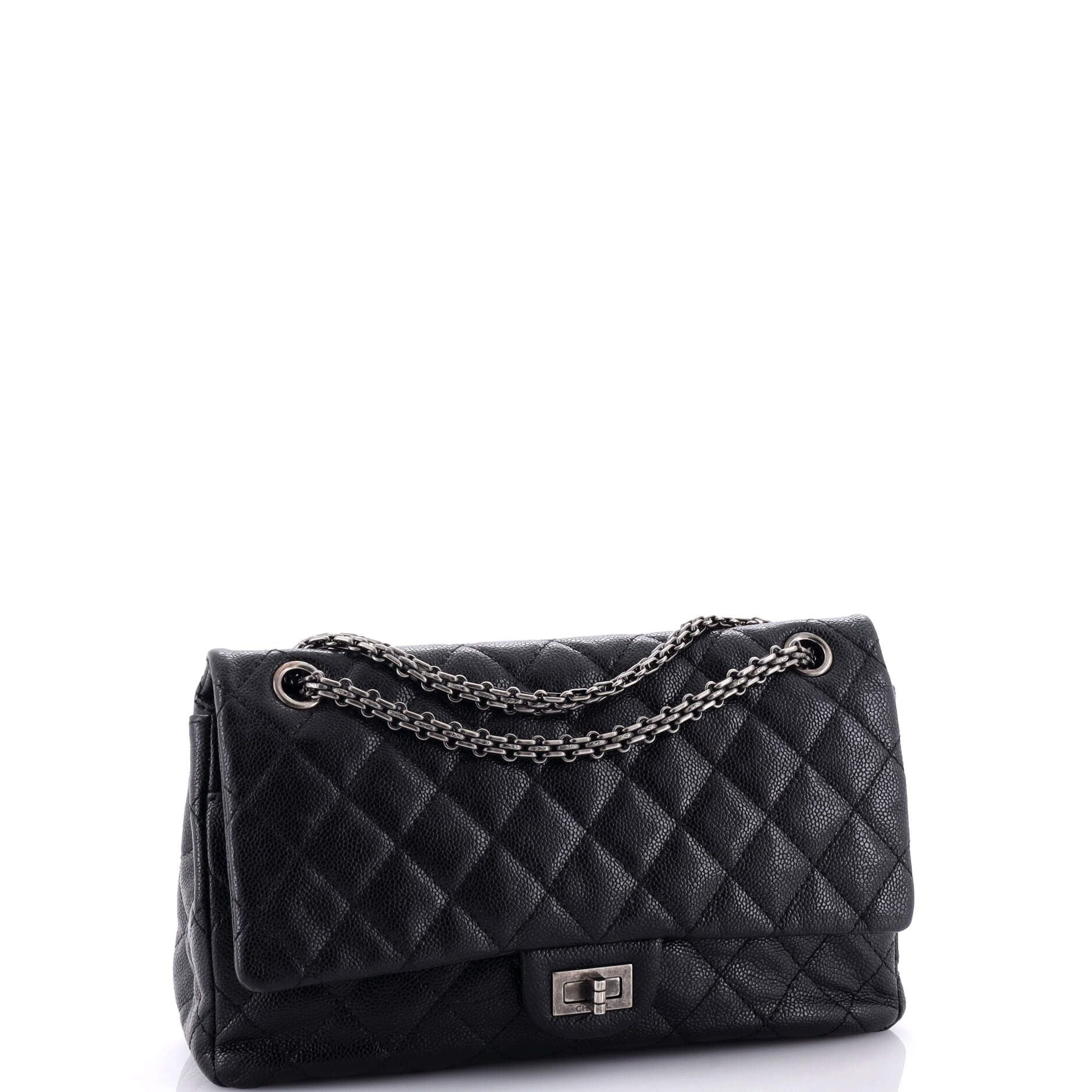 Chanel Reissue 2.55 Flap Bag Quilted Caviar 226