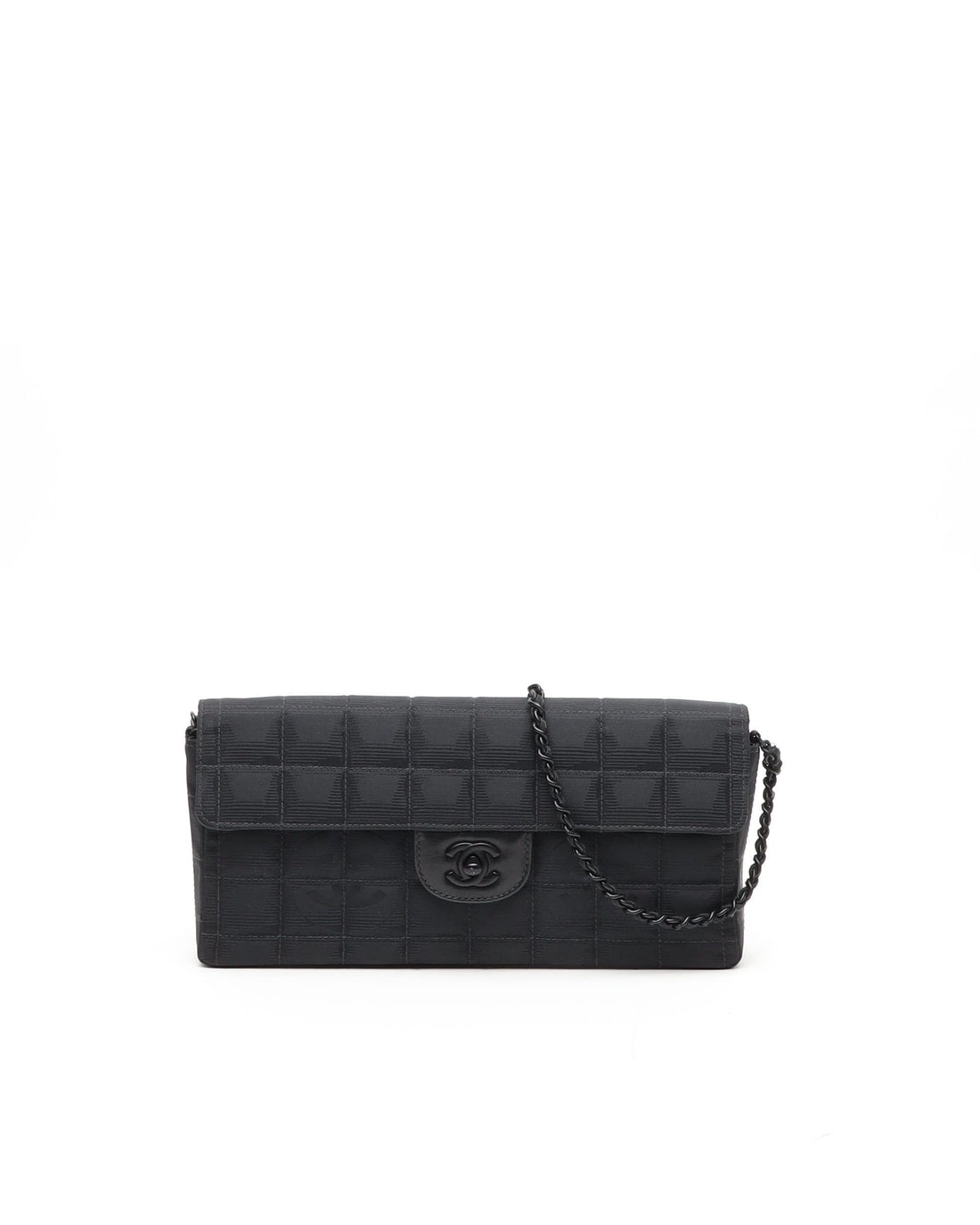 Chanel East West Chocolate Bar Shoulder Bag