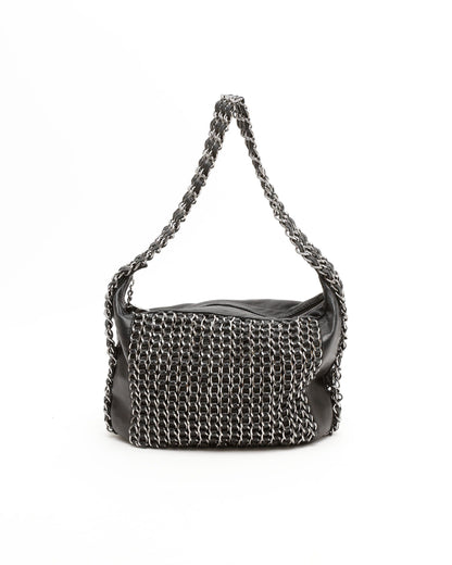 Chanel Triple Chain Hobo Bag