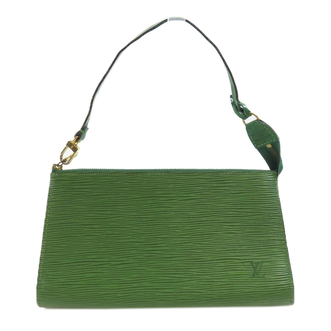 Louis Vuitton Epi Pochette Accessories Kanagi Hand-turned Bag Green Color Green Handbag M 52944