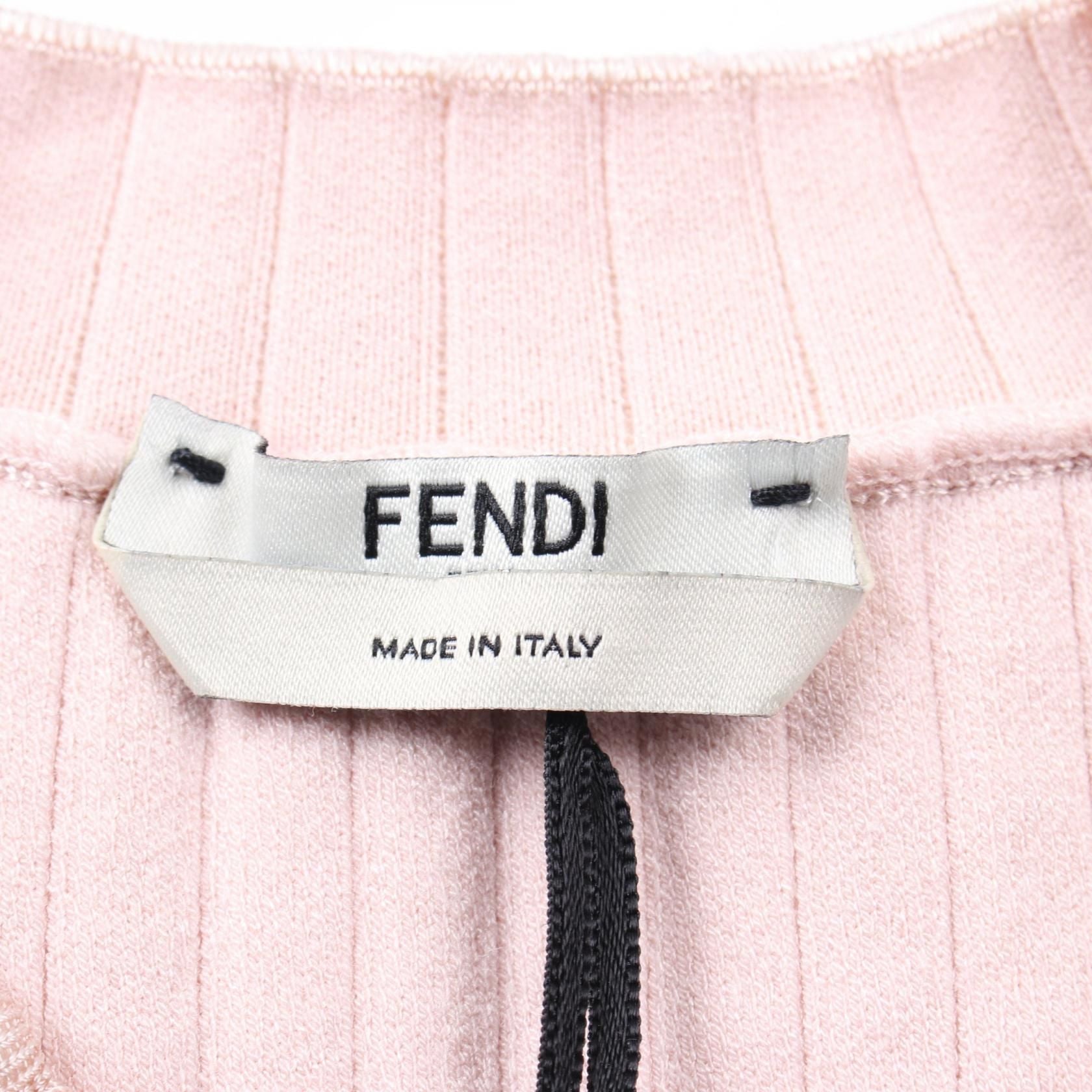 Fendi Dress Fzd 863 Rayon Pink