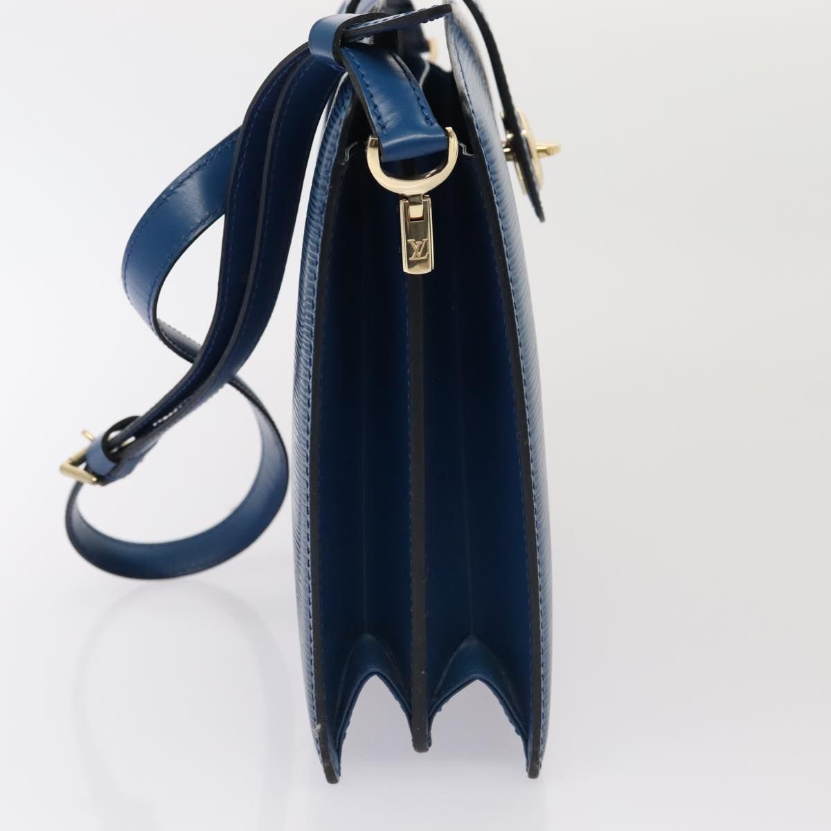Louis Vuitton Epi Capuchin Shoulder Bag Blue M 52345 Lv Auth