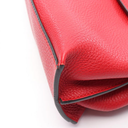 Gucci Daily Bamboo Handbag Red Leather 370831