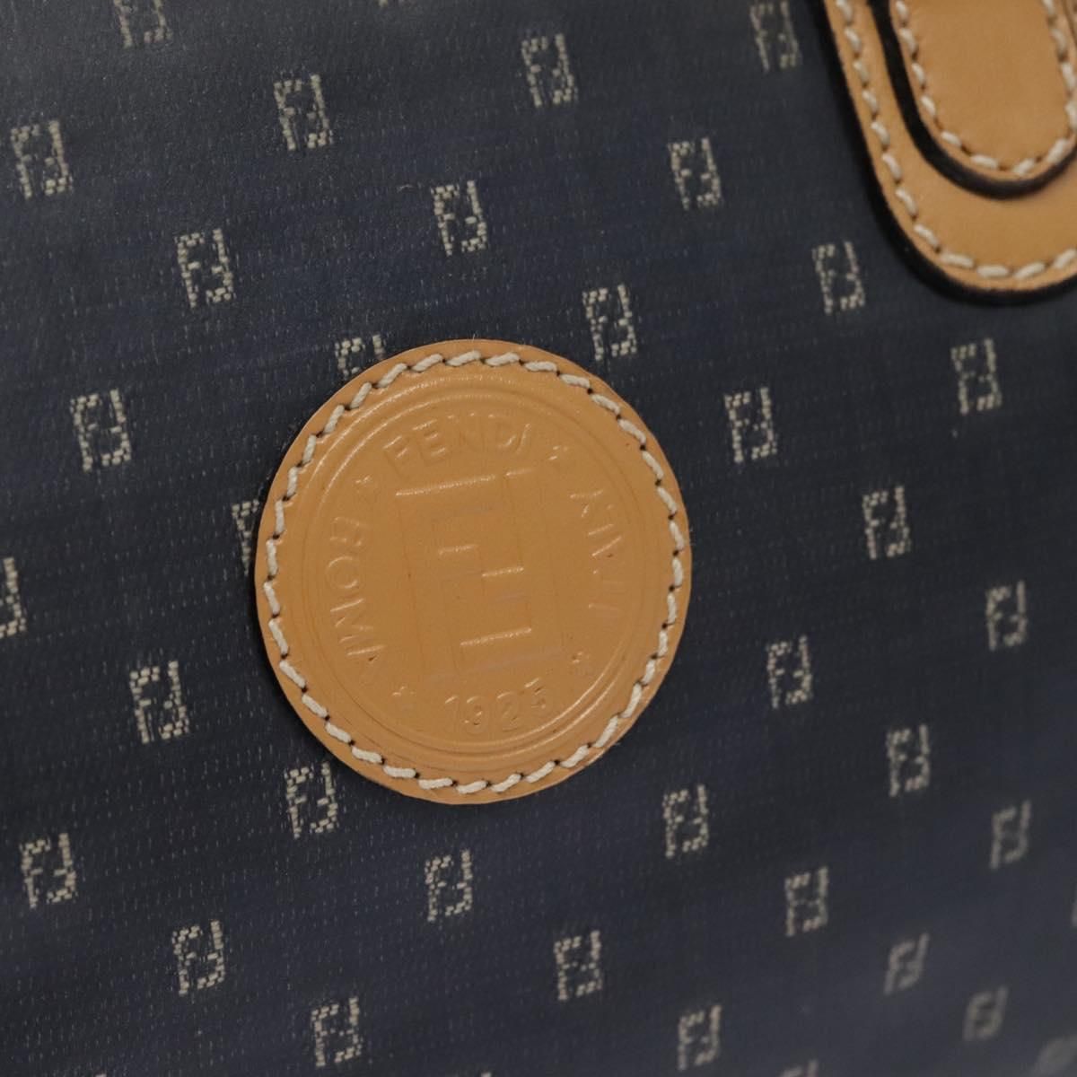 Fendi Hand Bag Pvc Canvas 2way Black Auth