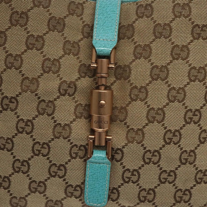 Gucci Jackie Gg Canvas Shoulder Bag Beige 120888 Auth