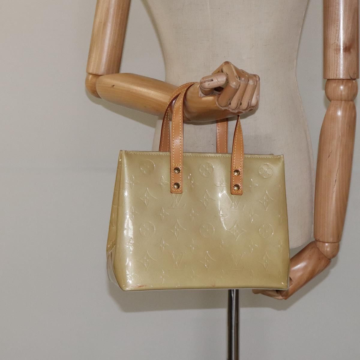 Louis Vuitton Vernis Reade Pm Hand Bag Beige M 91334 Lv Auth