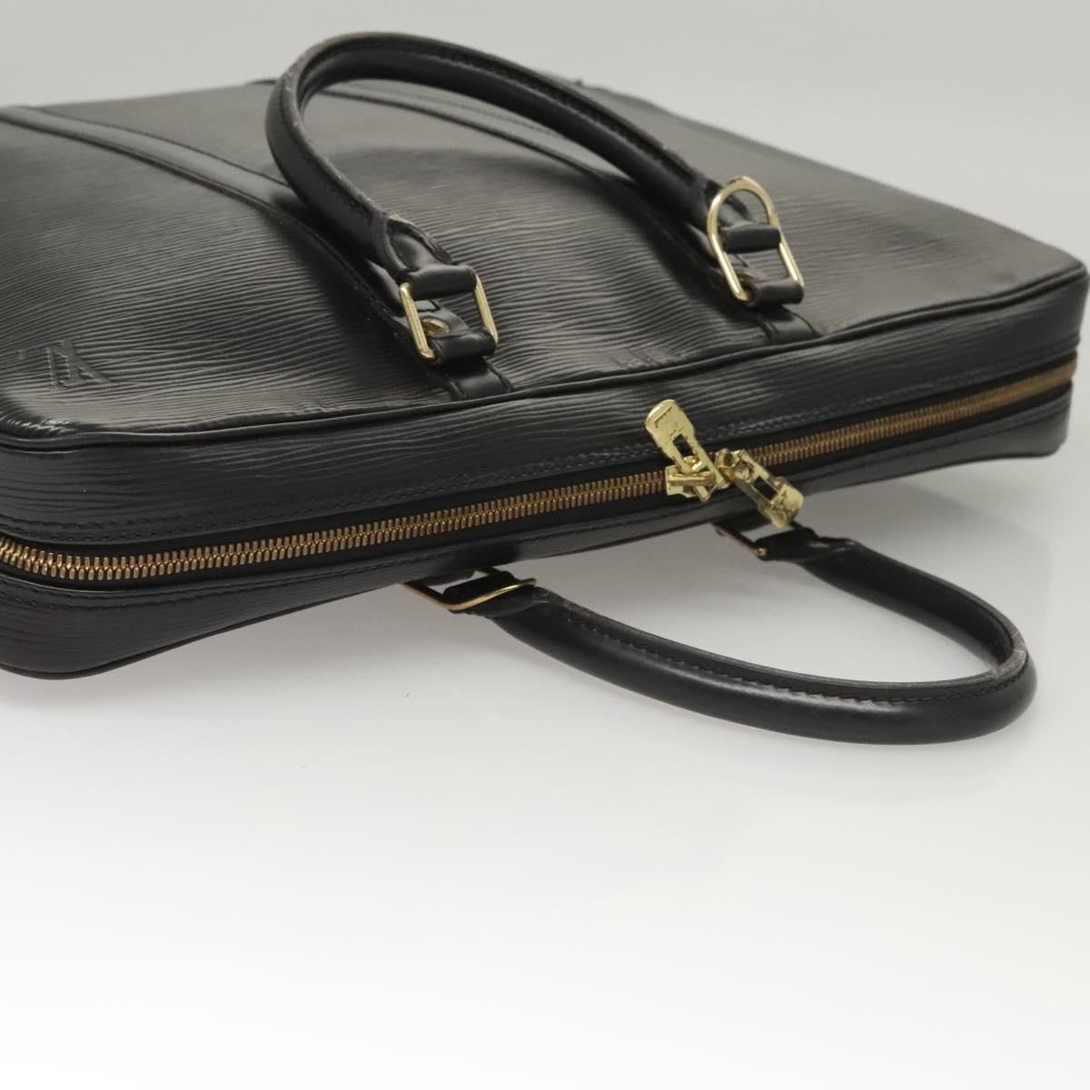 Louis Vuitton Epi Porte Documents Voyage Business Bag Black M 54472 Auth