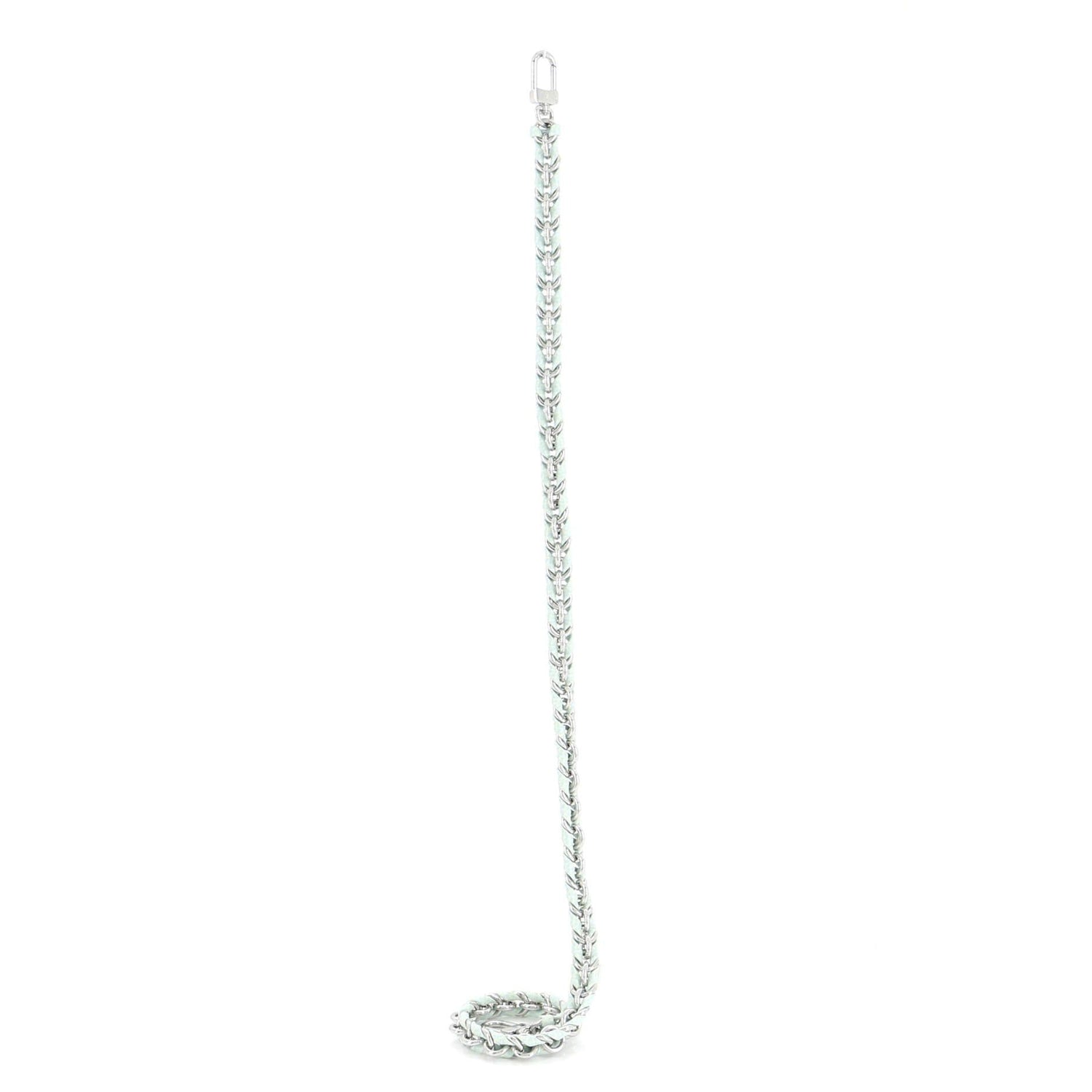 Louis Vuitton Multi Pochette Accessoires Woven Chain Strap Leather And Metal