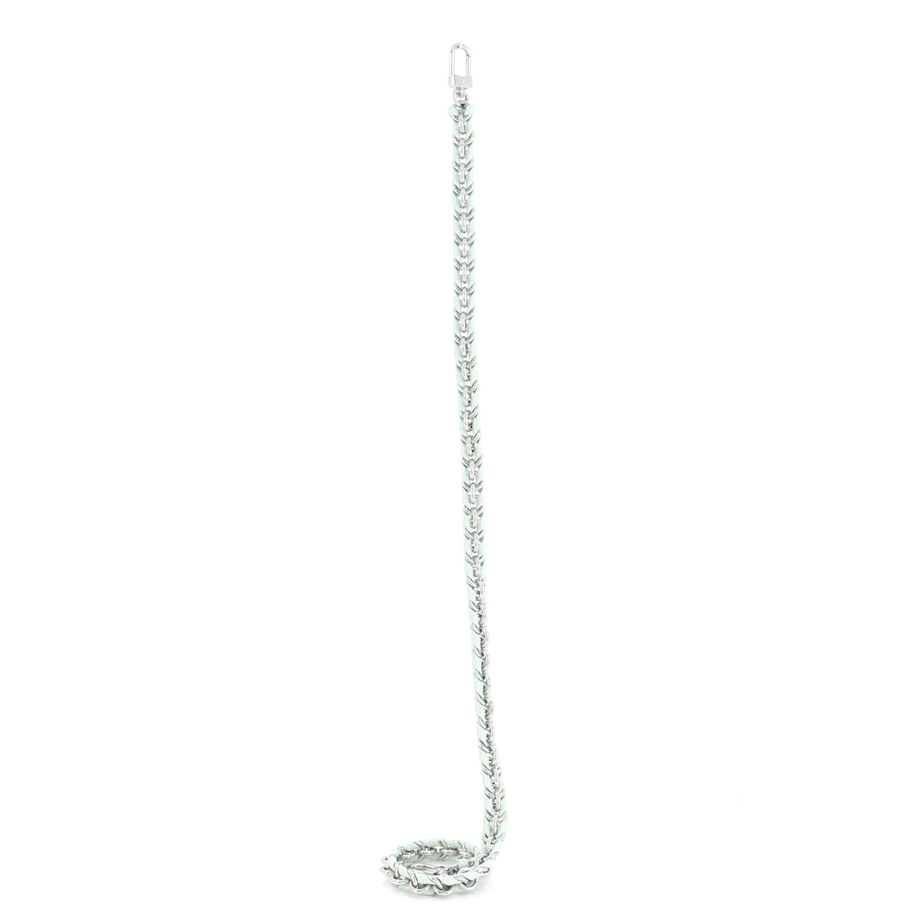 Louis Vuitton Multi Pochette Accessoires Woven Chain Strap Leather And Metal