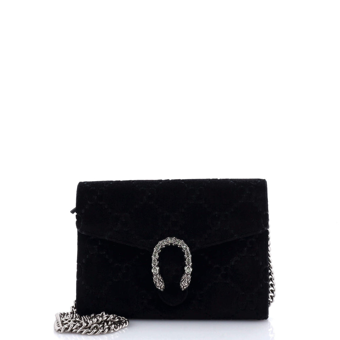 Gucci Dionysus Chain Wallet Gg Velvet Small