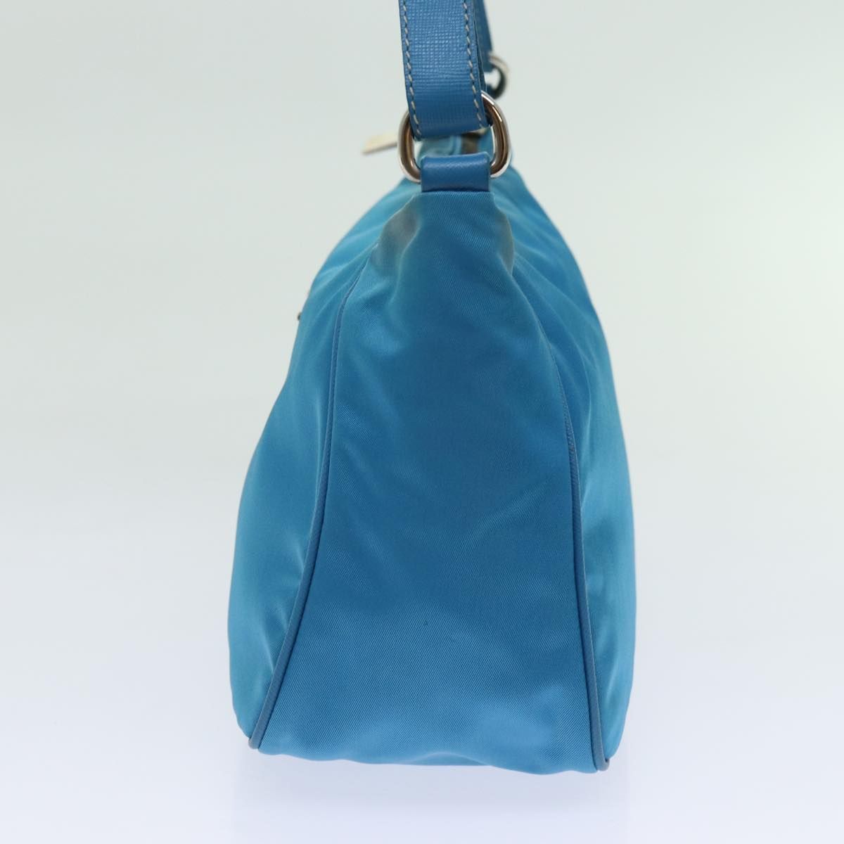 Prada Accessory Pouch Nylon Light Blue Auth