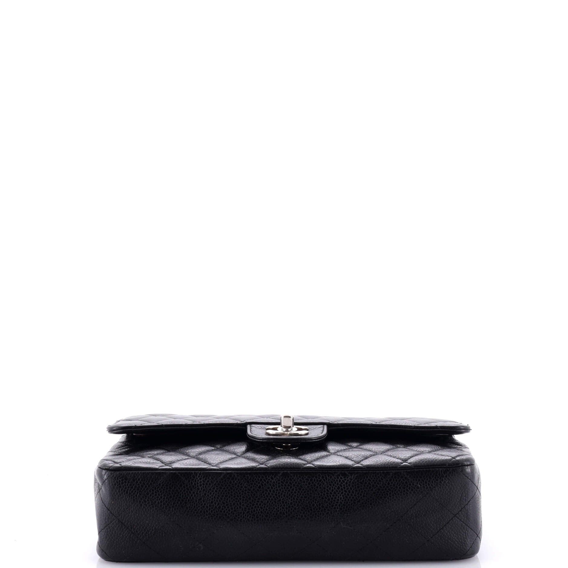 Chanel Classic Double Flap Bag Quilted Caviar Medium