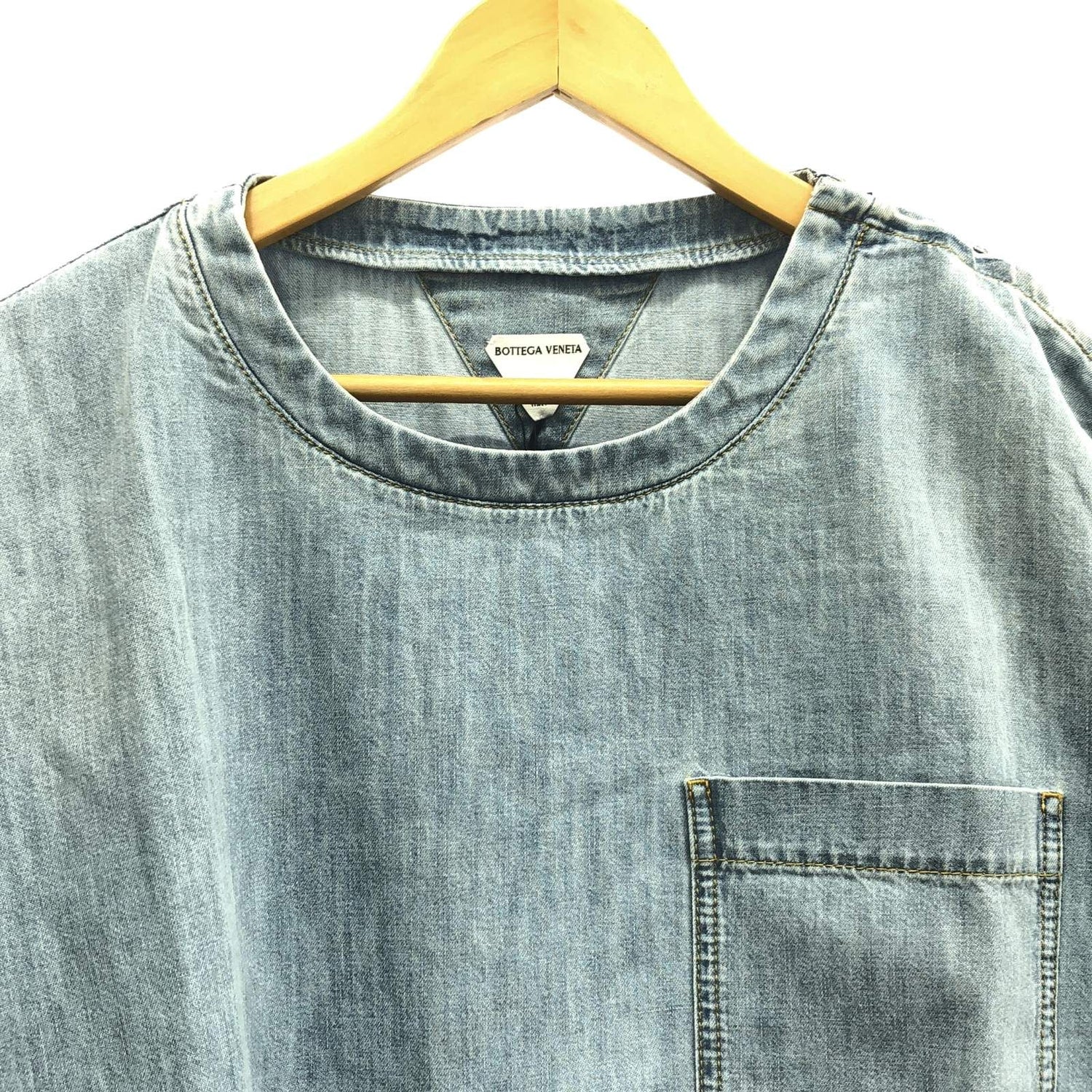 Bottega Veneta T-shirt Short Sleeve T-shirt Blue Cotton 774539v 3n 604946l