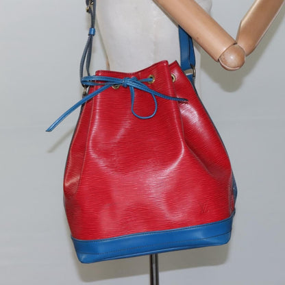 Louis Vuitton Epi Noe Shoulder Bag Bicolor Red Blue M 44084 Lv Auth