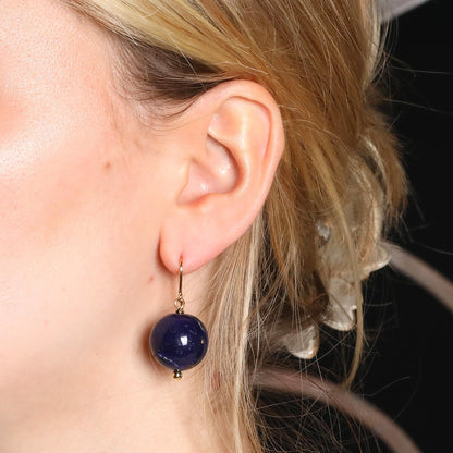 Lapis lazuli and gold earrings