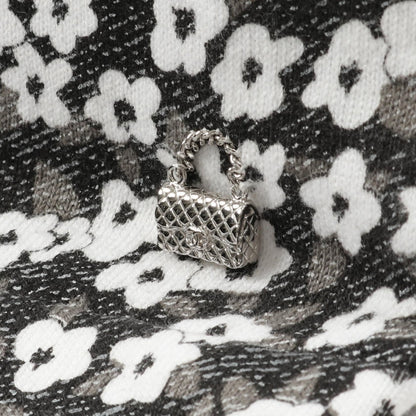 Chanel Gray White Coco Mark T-shirt Cotton P 77924