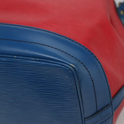 Louis Vuitton Epi Noe Shoulder Bag Bicolor Red Blue M 44084 Lv Auth