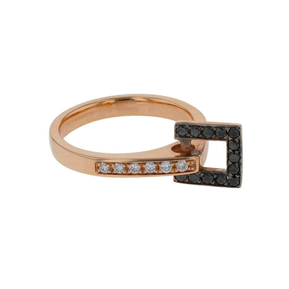 Lilistone diamonds and gold ring