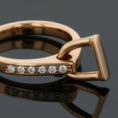 Lilistone diamonds and gold ring