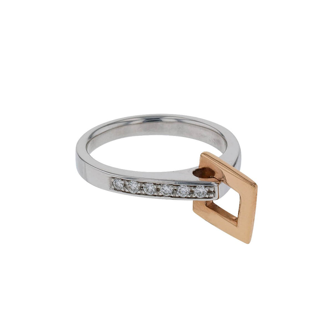 Lilistone diamonds and gold ring