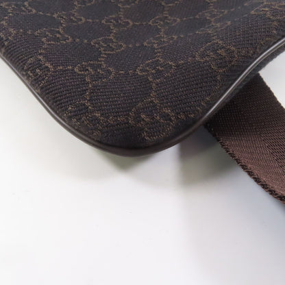 Gucci Canvas Shoulder Bag Brown Gg Canvas 190628