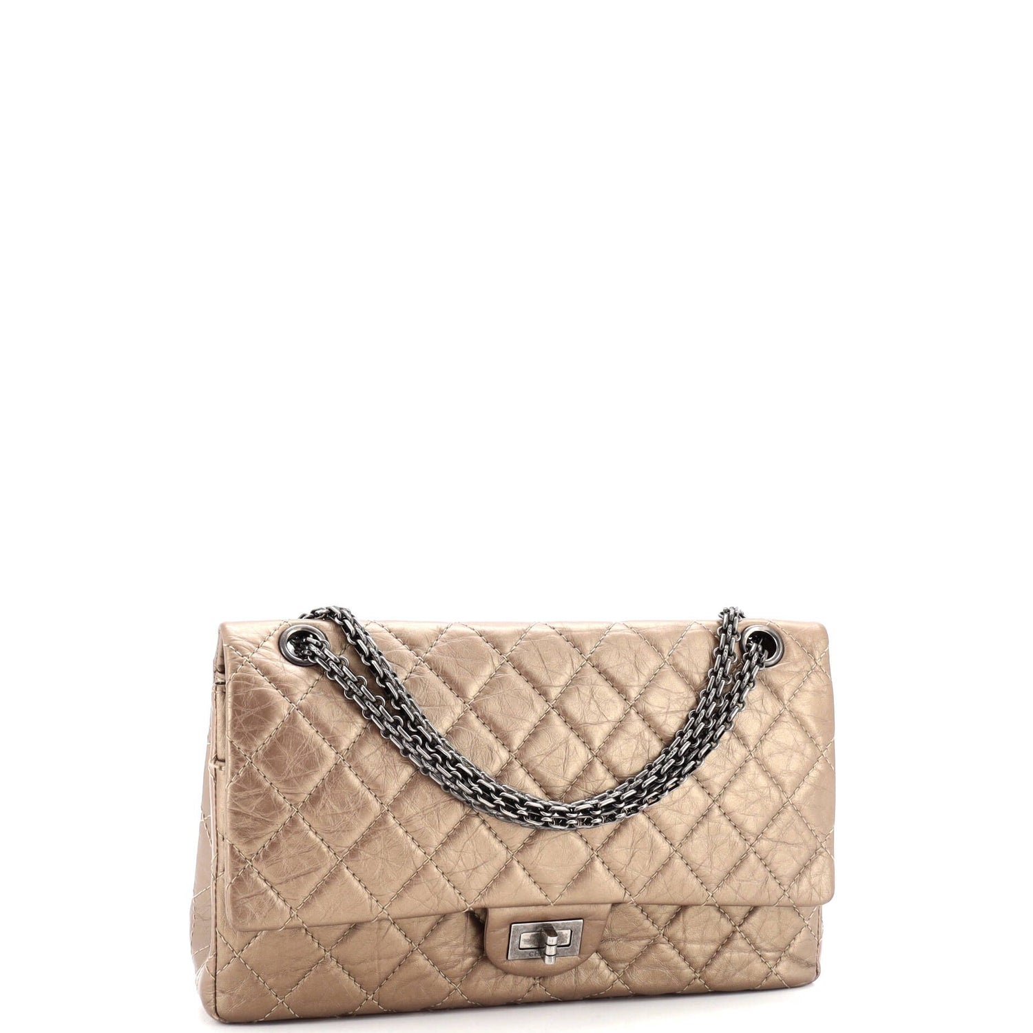 Chanel Reissue 2.55 Flap Bag Quilted Metallic Aged Calfskin 226