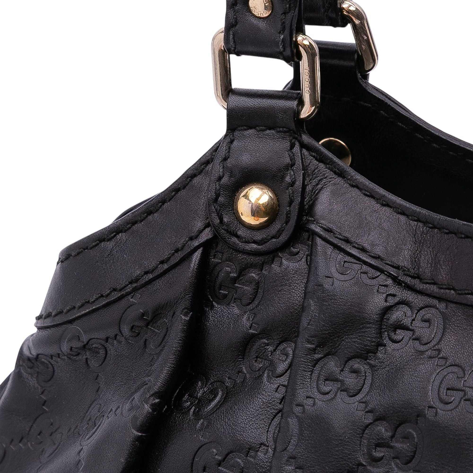 Gucci Medium Guccissima Sukey Tote Black