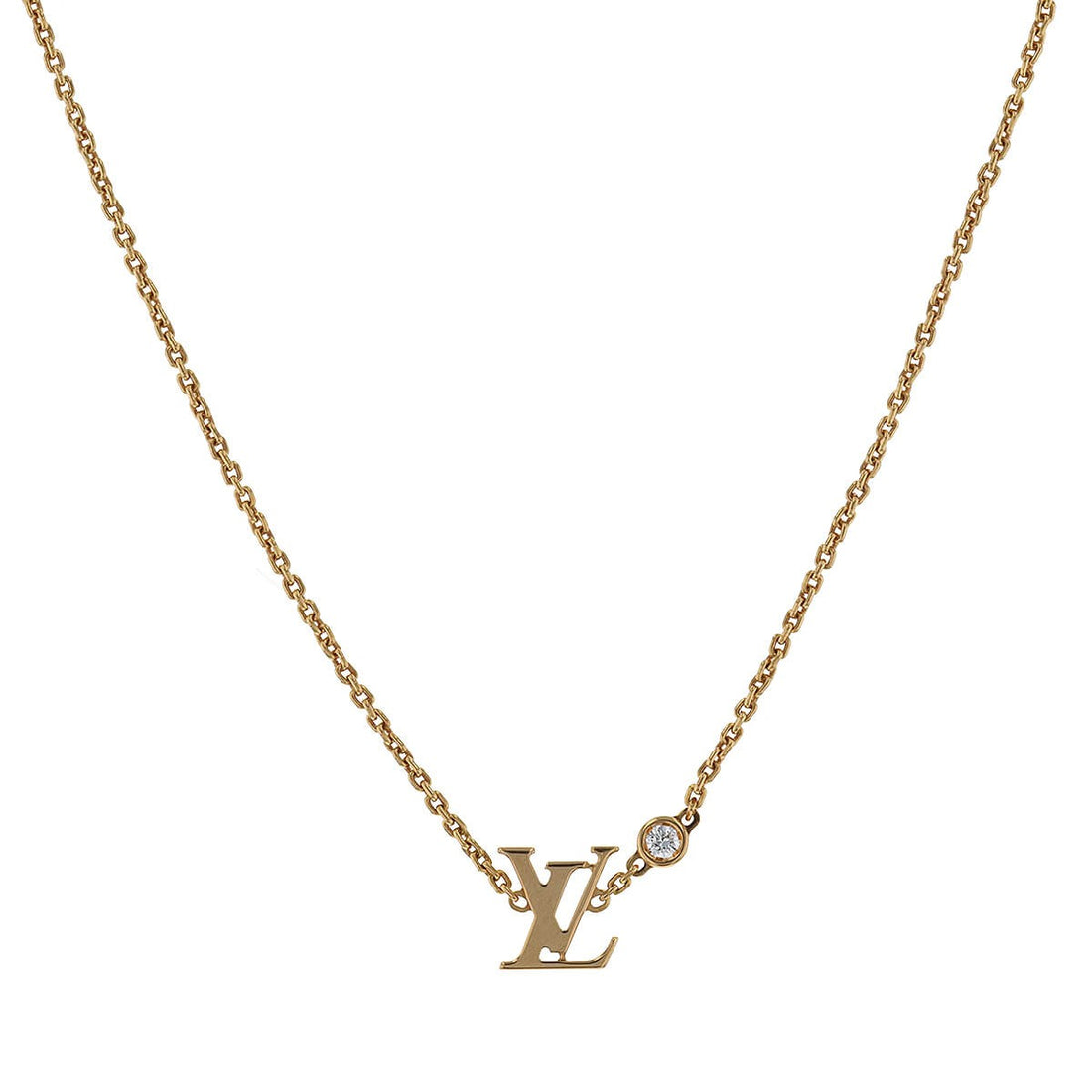 Louis Vuitton Idylle Blossom diamond and gold necklace