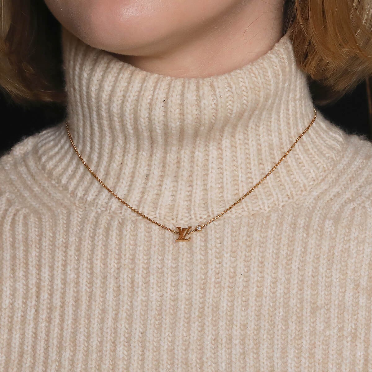 Louis Vuitton Idylle Blossom diamond and gold necklace