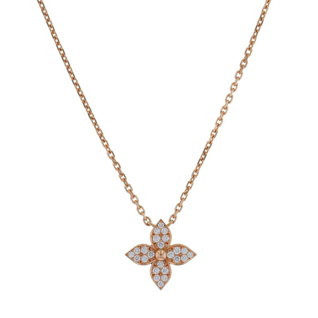 Louis Vuitton Idylle Blossom diamonds and gold necklace