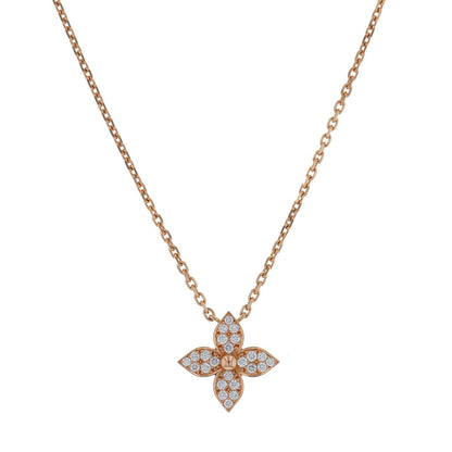 Louis Vuitton Idylle Blossom diamonds and gold necklace