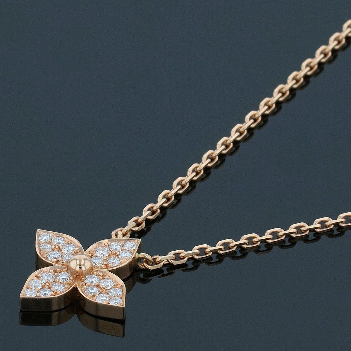 Louis Vuitton Idylle Blossom diamonds and gold necklace
