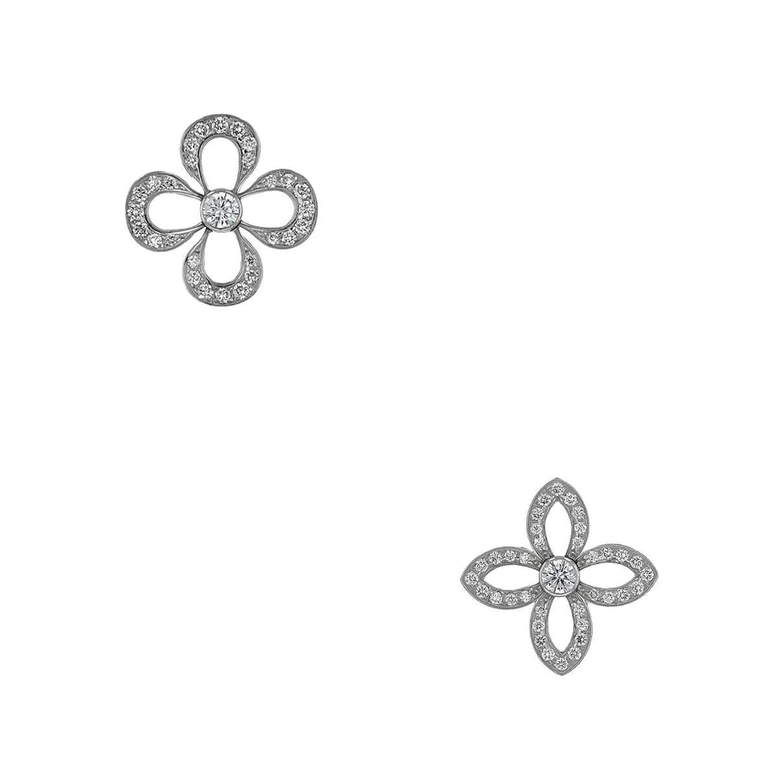 Louis Vuitton Puces Craquantes diamonds and gold earrings