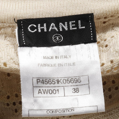 Chanel Beige Coco Mark Button Dress Cotton P 45651