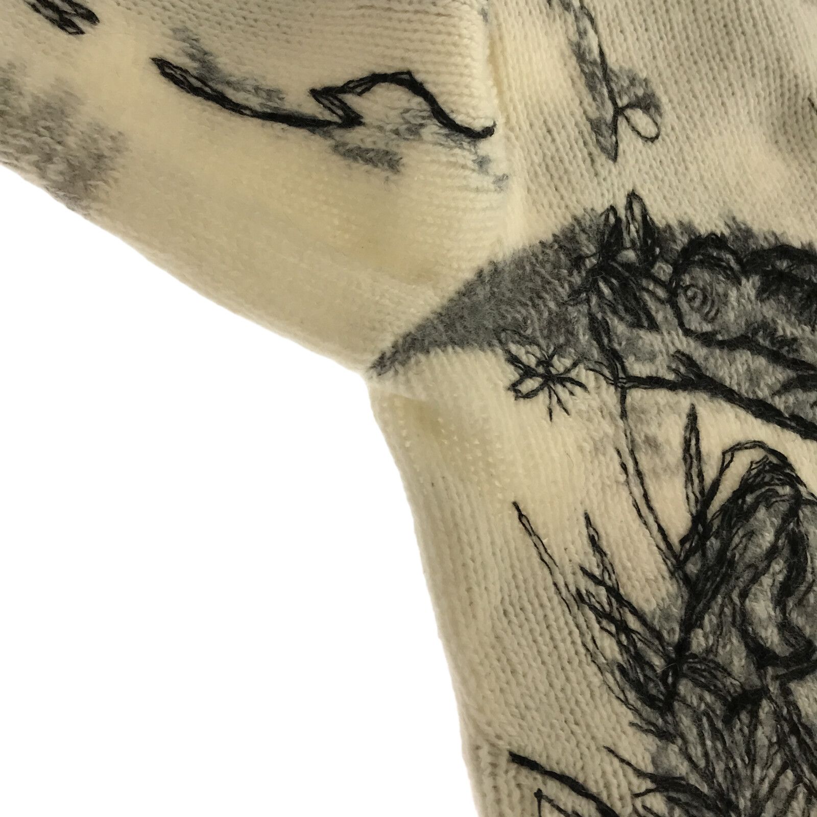 Dior Crew Neck Sweater Knit Cashmere White 34