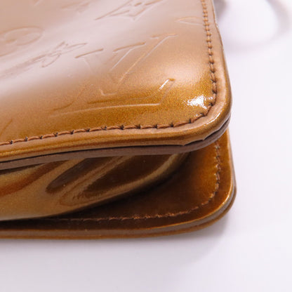 Louis Vuitton Vernis Monogram Venis Lexington Accessory Pouch Gold Handbag M 91010