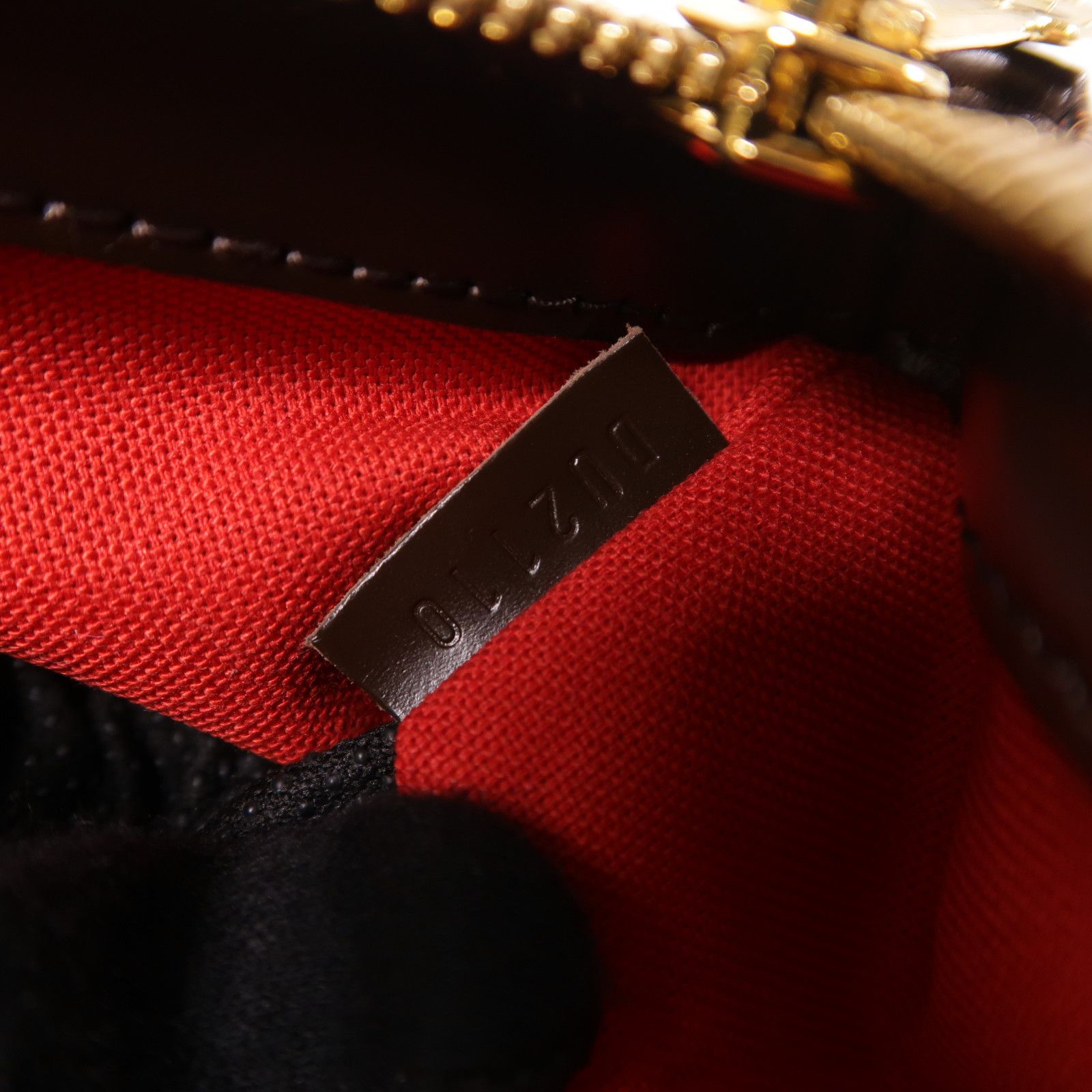Louis Vuitton [special] [offer] Damier Verona Pm Gold Buckle Shoulder Bag Brown Ebene Brown Shoulder Bag N 41117