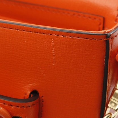 Gucci Mini Horsebit 1955 Shoulder Bag Orange Leather 726863