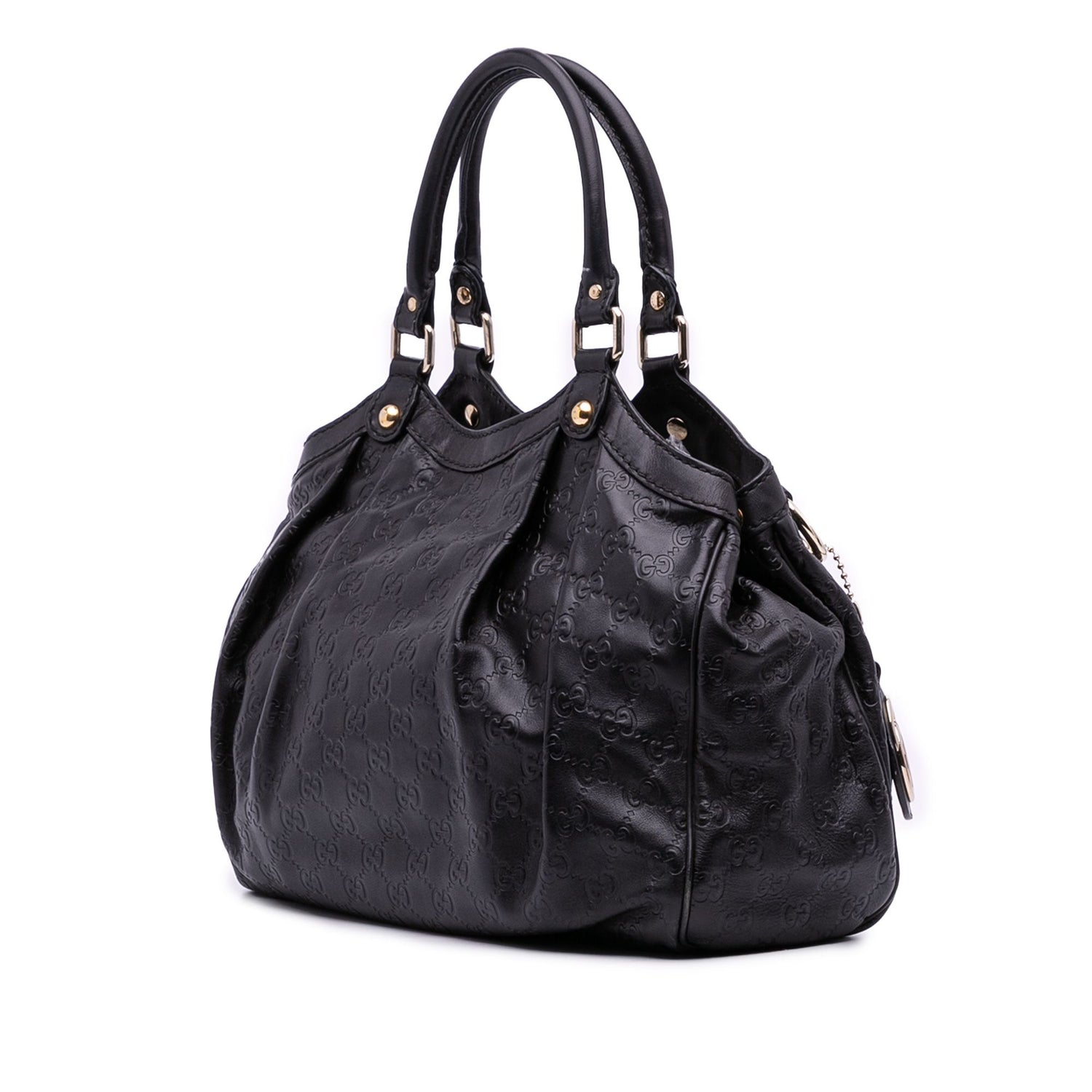 Gucci Medium Guccissima Sukey Tote Black