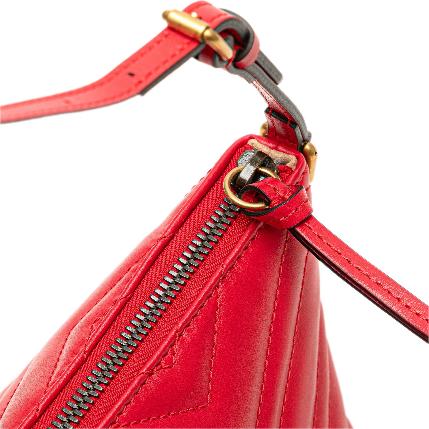 Gucci GG Marmont Matelasse Leather Shoulder Bag Red