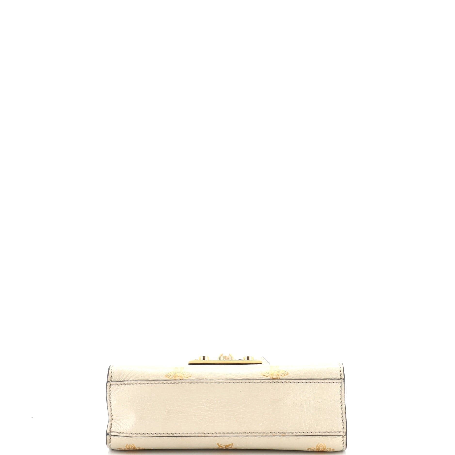 Gucci Padlock Shoulder Bag Printed Leather Small