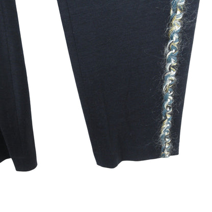 Chanel Sweatpants Wool Navy 34