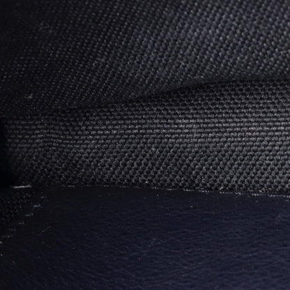 Christian Dior Dark Blue Montaigne 2-In-1 Pouch Oblique Canvas Bag
