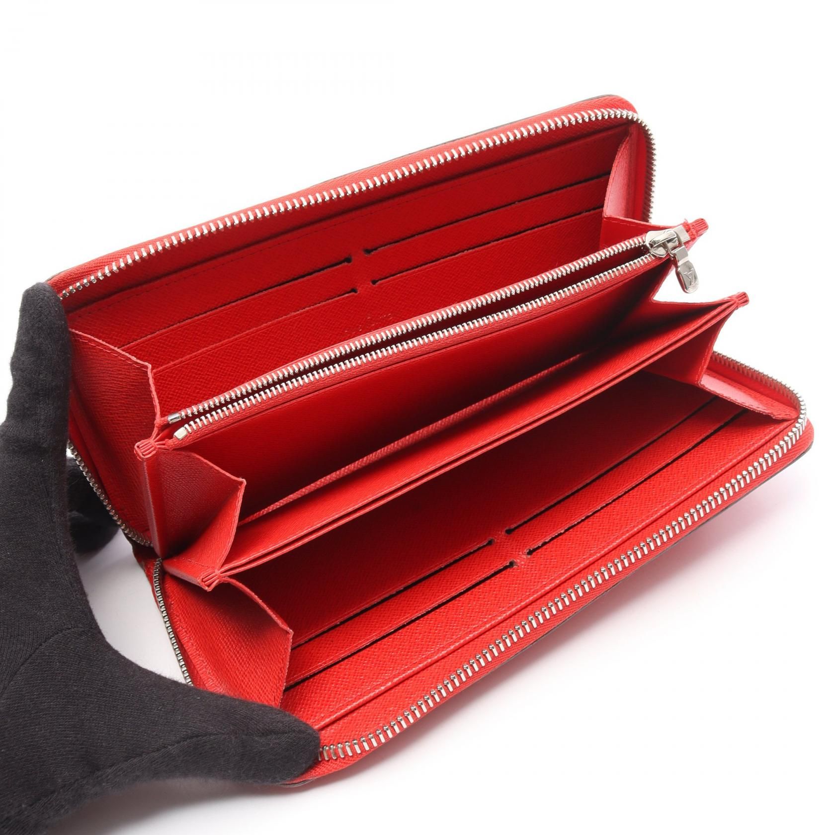 Louis Vuitton Zippy Wallet Coquelicot Red Around Long Wallet M 61859