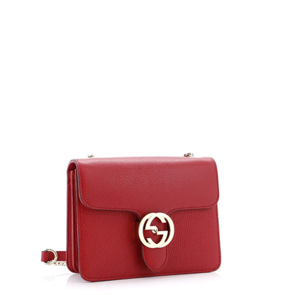Gucci Interlocking Shoulder Bag Leather Small