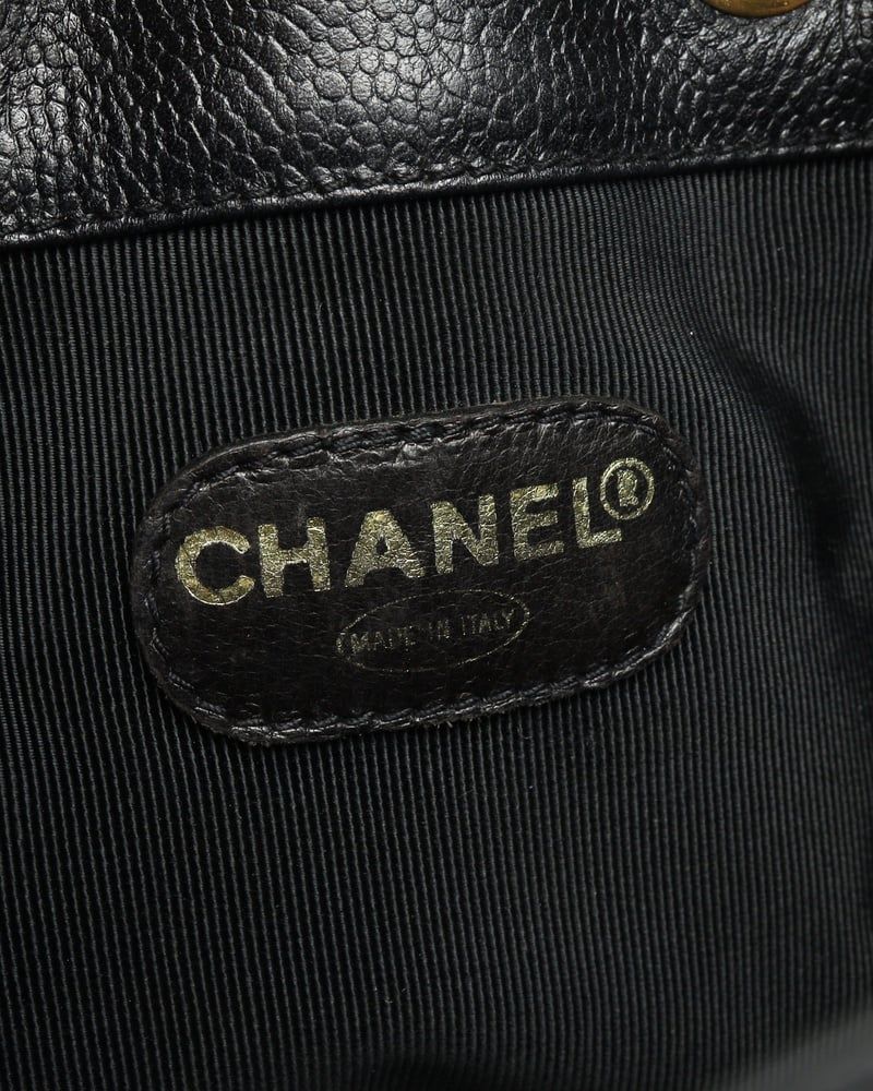 Chanel Cc Caviar Bucket Bag