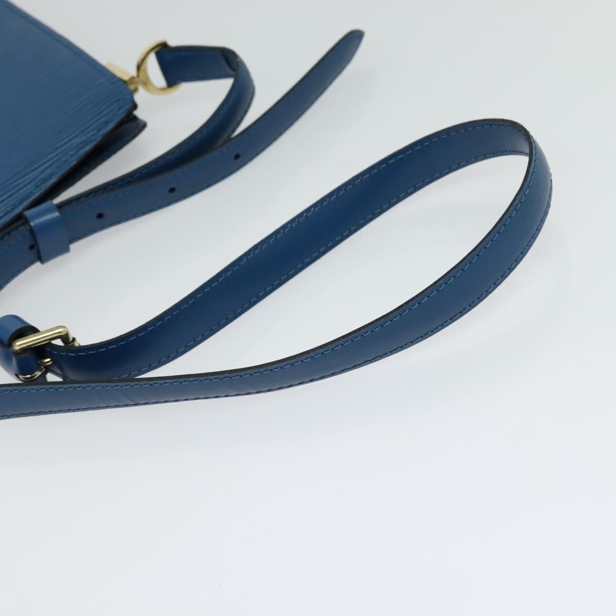 Louis Vuitton Epi Capuchin Shoulder Bag Blue M 52345 Lv Auth