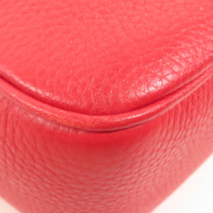 Gucci Leather Soho Disco Shoulder Bag Red Leather 308364