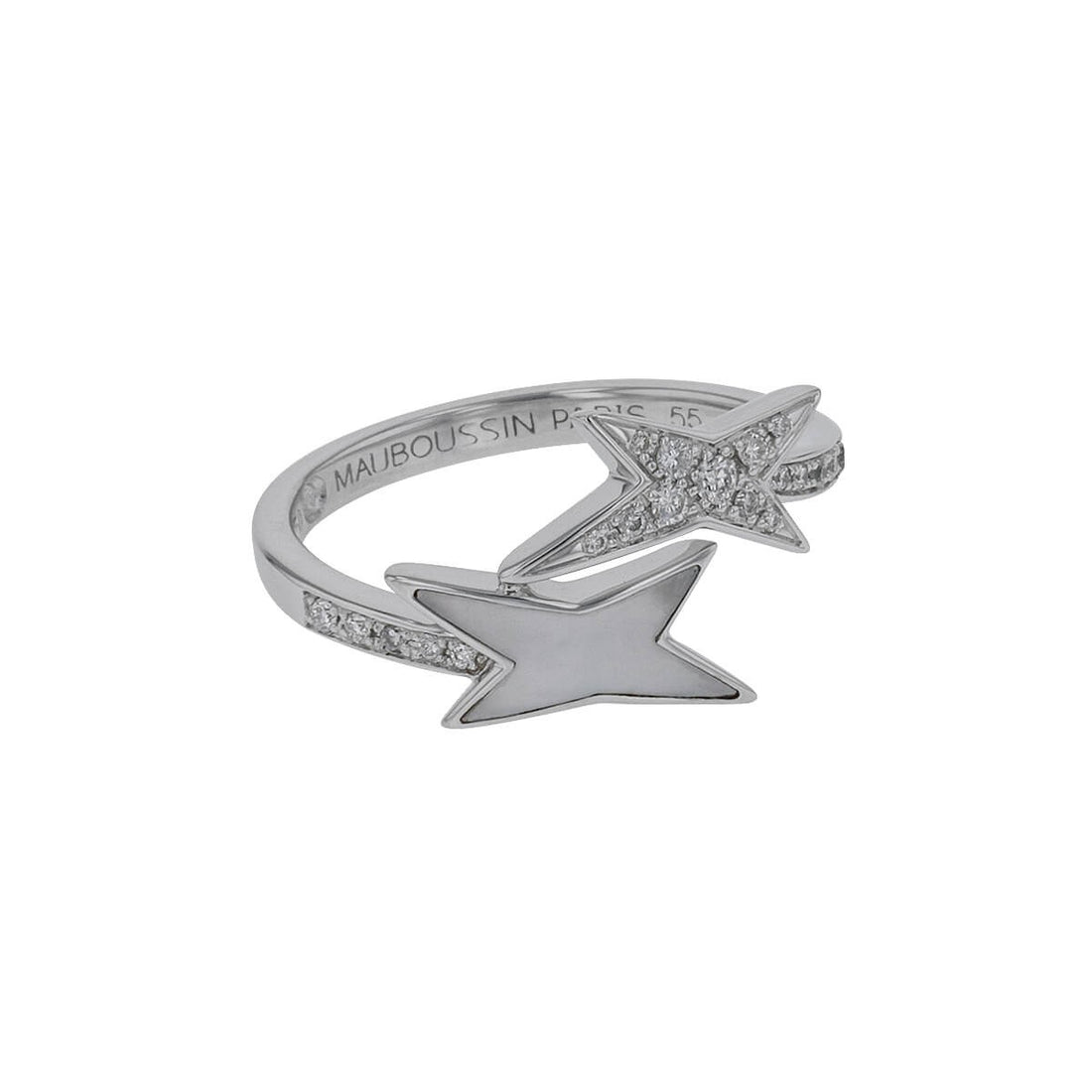 Mauboussin Etoile, Etoile de vie mother of pearl, diamonds and gold ring