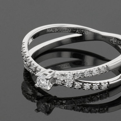 Mauboussin A la Croise des Chemins diamonds and gold ring